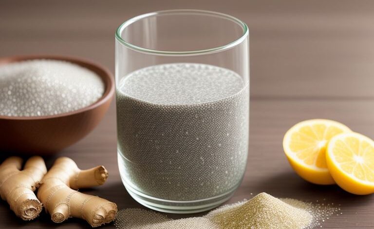 The ultimate morning detox: chia seeds with ginger water for weight loss, energy, and better digestion